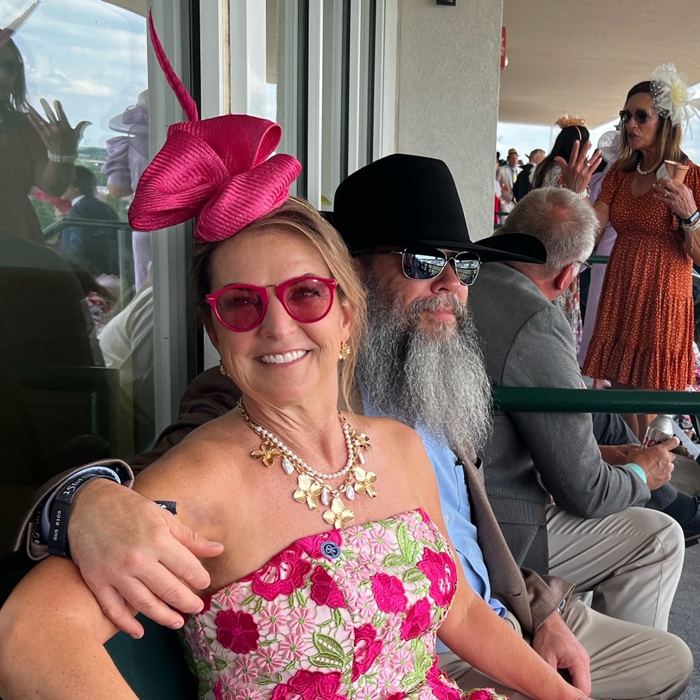 ICONIC NWOT Karen Walker Hot Pink Sunglasses with gold accents and case - Picture 13 of 13